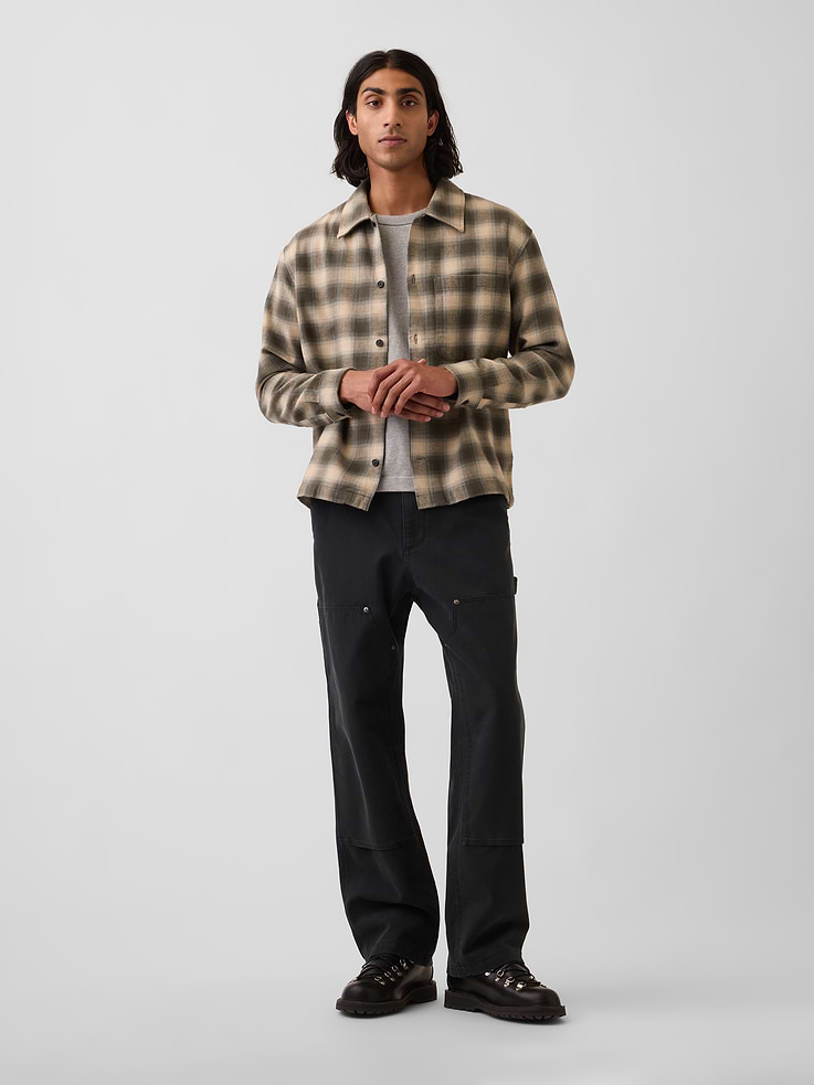 Image number 2 showing, Relaxed Straight-Hem Flannel Shirt