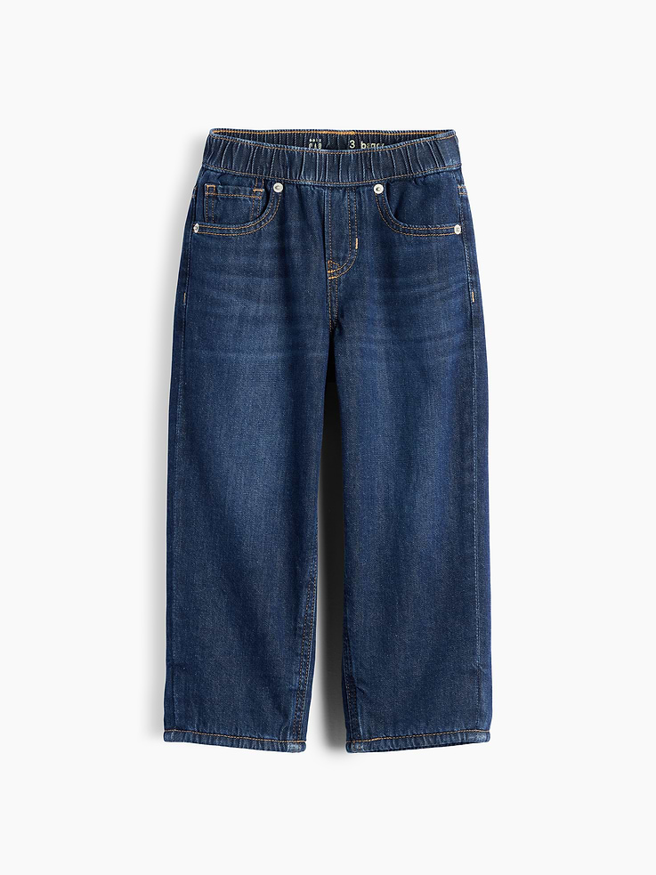 Image 2 of 5, Baby & Toddler Cozy-Lined Baggy Jeans