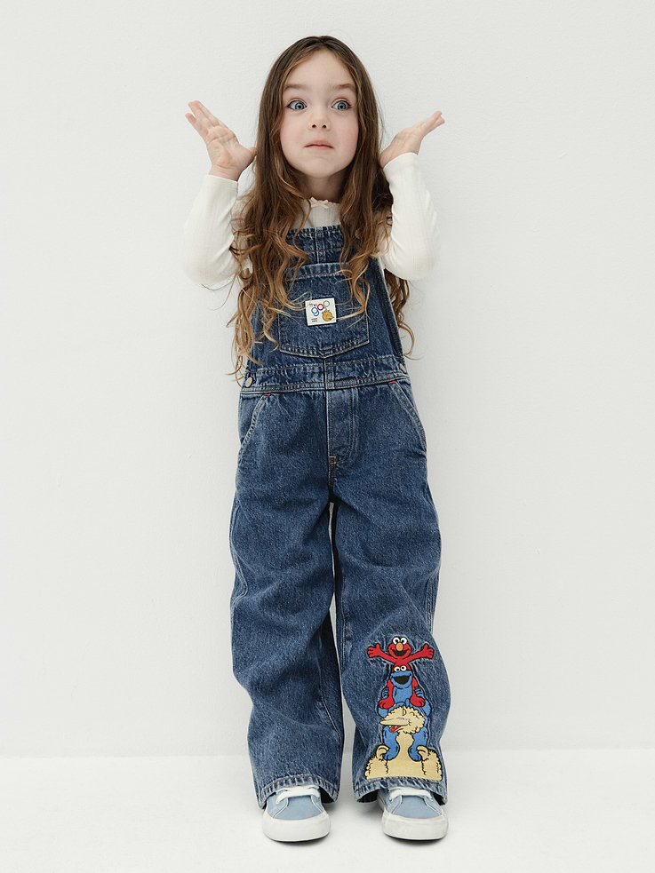 L'image numéro 6 présente Salopette en denim Sesame Street pour Bébé et Tout-petit