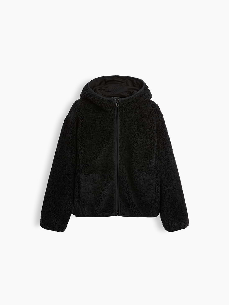 Image number 3 showing, Kids Sherpa Hooded Zip Jacket
