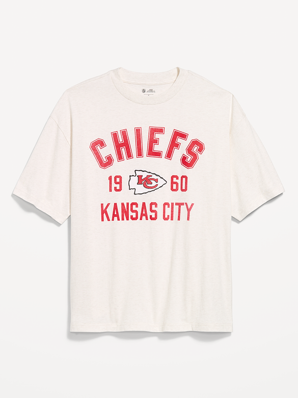 T-shirt surdimensionné à imprimé des Chiefs de Kansas City pour homme