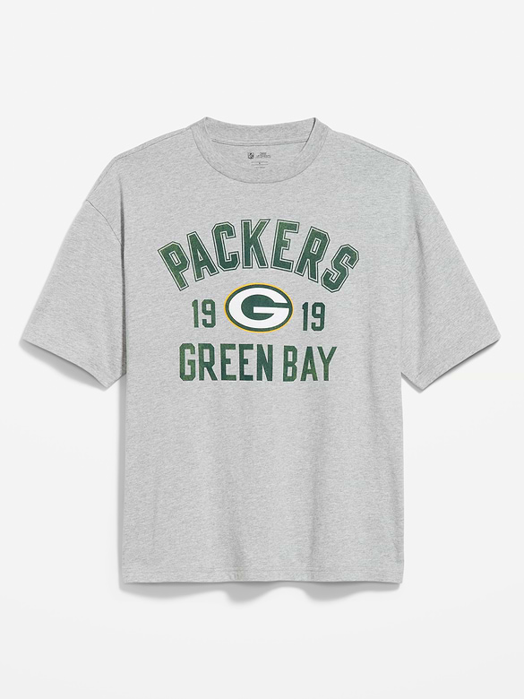 Green Bay Packers Oversized Graphic T-Shirt for Men