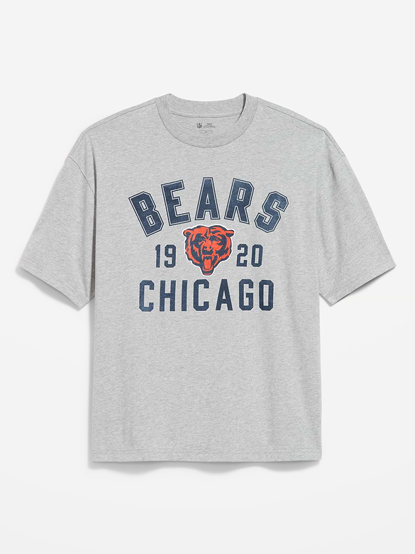 T-shirt surdimensionné à imprimé des Bears de Chicago pour homme