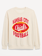 Image number 1 showing, Kansas City Chiefs Oversized Fleece Sweatshirt for Women