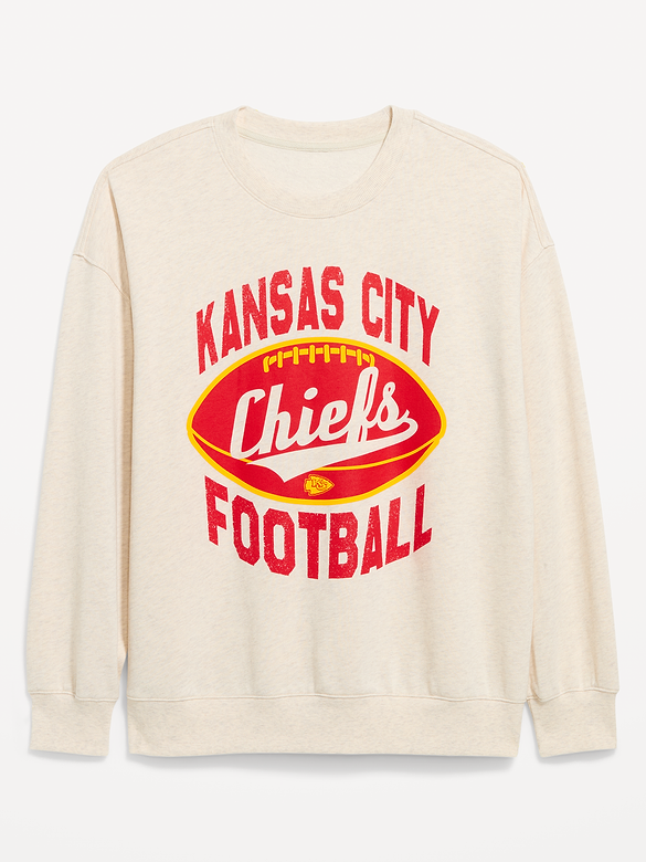 Kansas City Chiefs Oversized Fleece Sweatshirt for Women