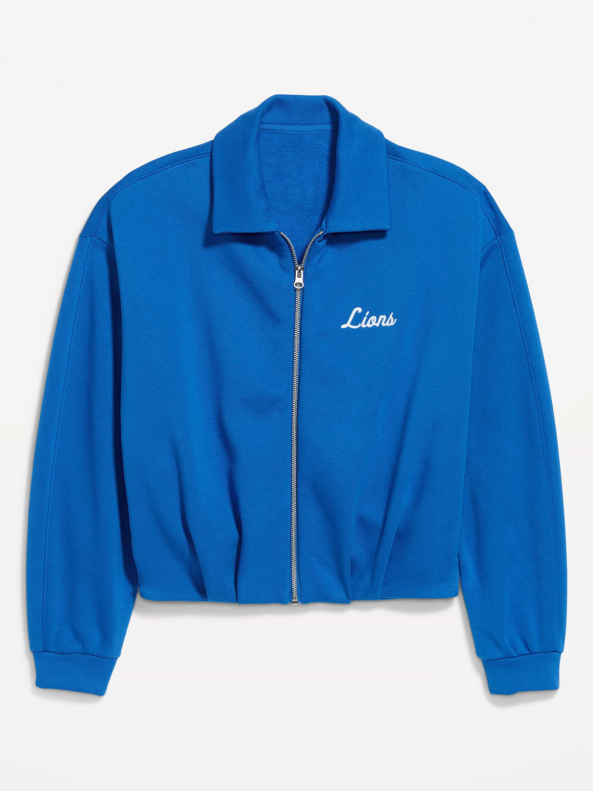 Image number 1 showing, Detroit Lions Oversized Fleece Bomber Jacket for Women