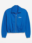 Image number 1 showing, Detroit Lions Oversized Fleece Bomber Jacket for Women