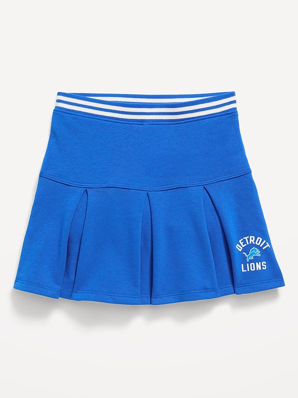 Detroit Lions French Terry Pleated Skort for Toddler Girls