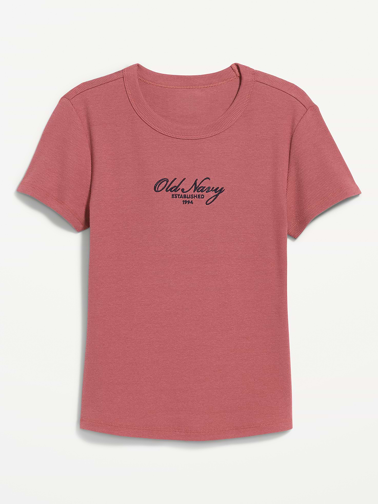Image 4 of 7, Snug Graphic Ribbed T-Shirt