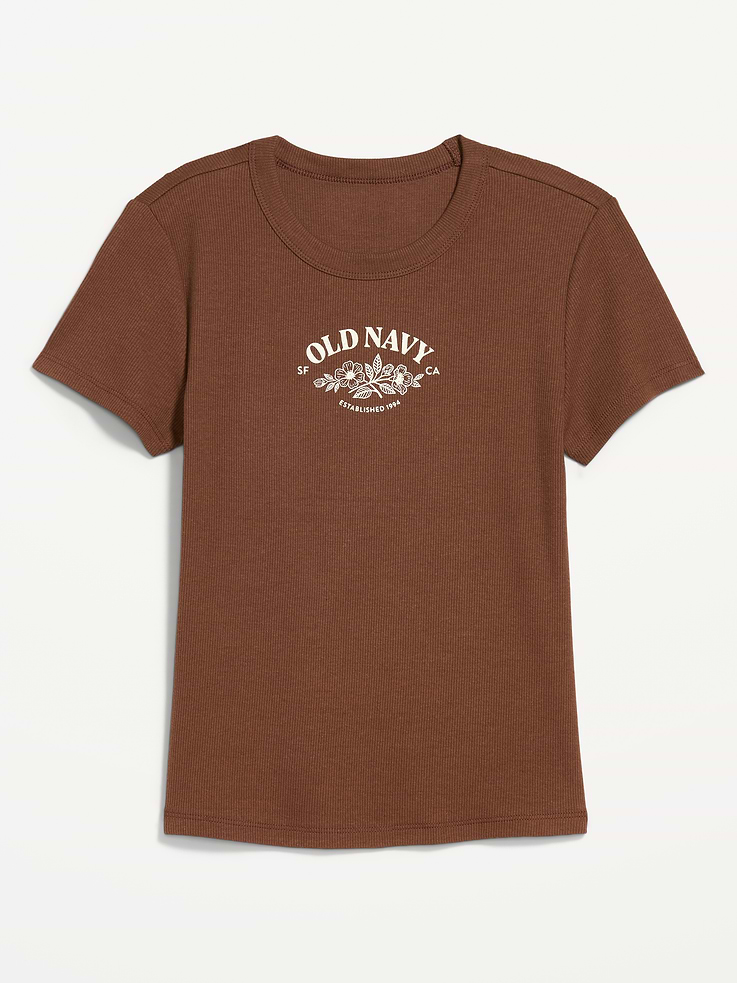 Image 4 of 9, Snug Graphic Ribbed T-Shirt