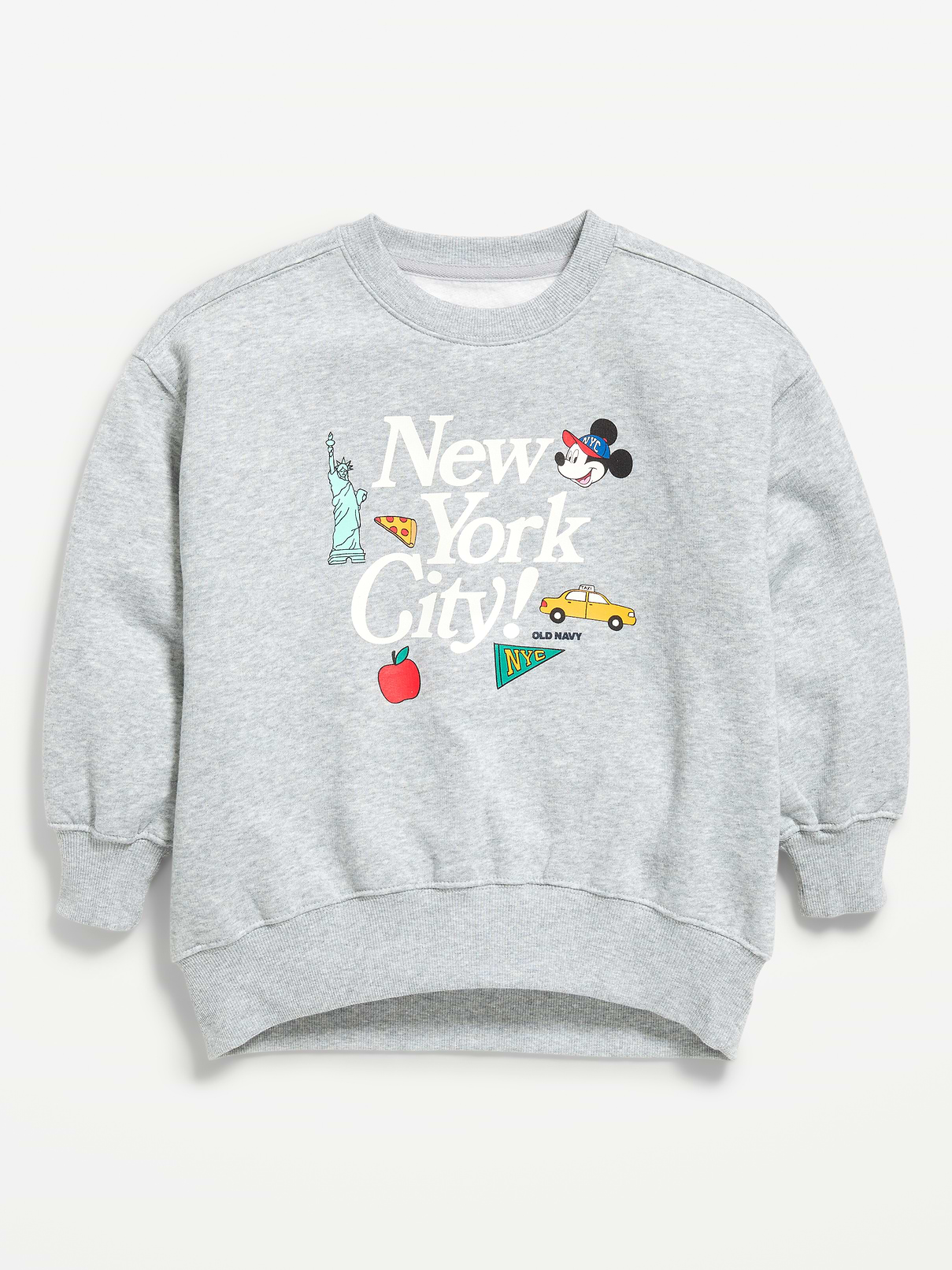 Image 3 of 4, Disney© Favorite Fleece Oversized Tunic Sweatshirt for Girls