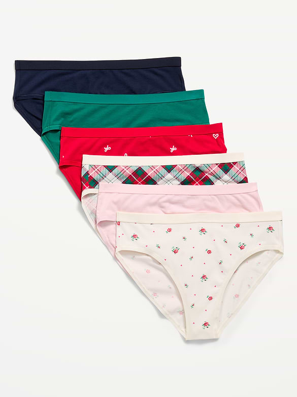 High-Waisted Everyday Cotton Underwear 6-Pack