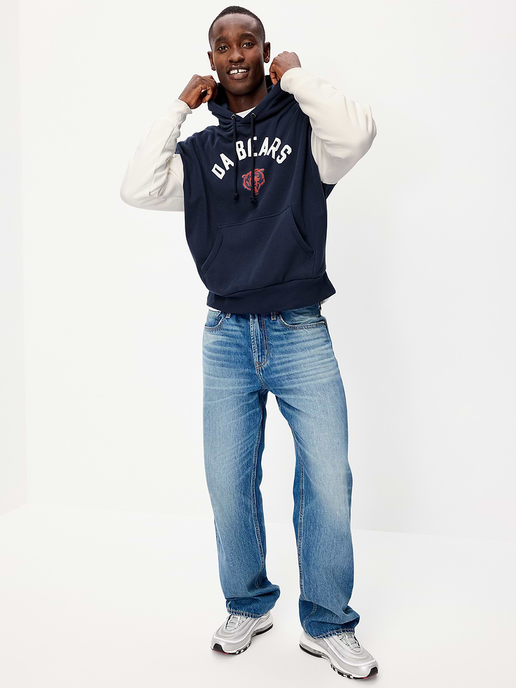 Image 3 of 5, Chicago Bears Oversized Pullover Hoodie for Adults