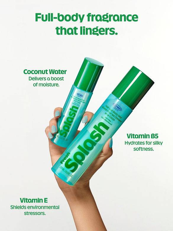 Fresh Splash Hair & Body Mist -- 3 oz.