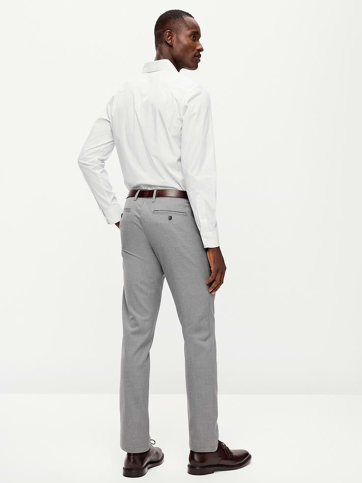 L'image numéro 3 présente Pantalon habillé droit en sergé
