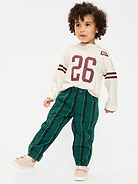 Image 1 of 4, elasticized waistband, faux fly, on-seam pockets, single welt back pocket, barrel leg, Product #1181690