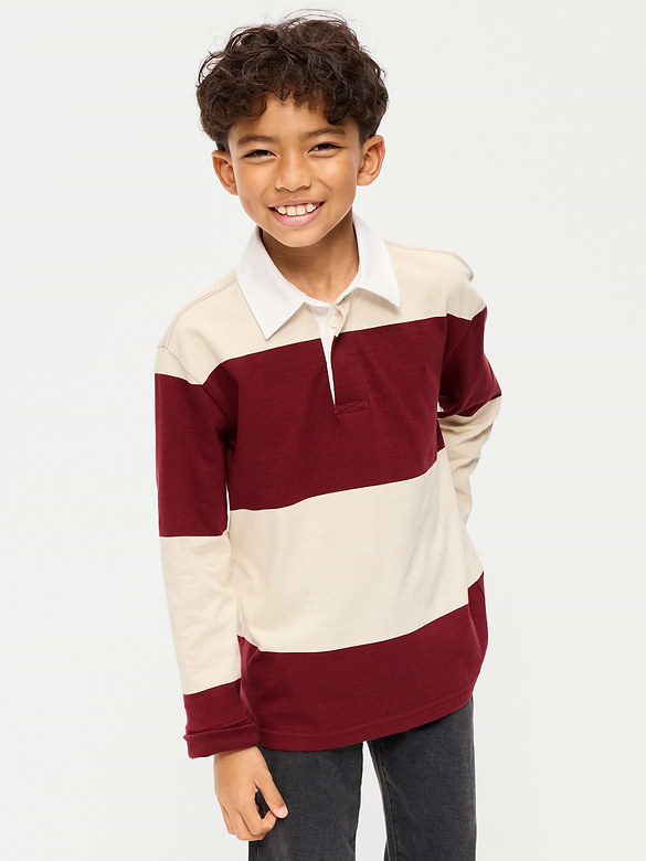 Long-Sleeve Rugby Shirt for Boys
