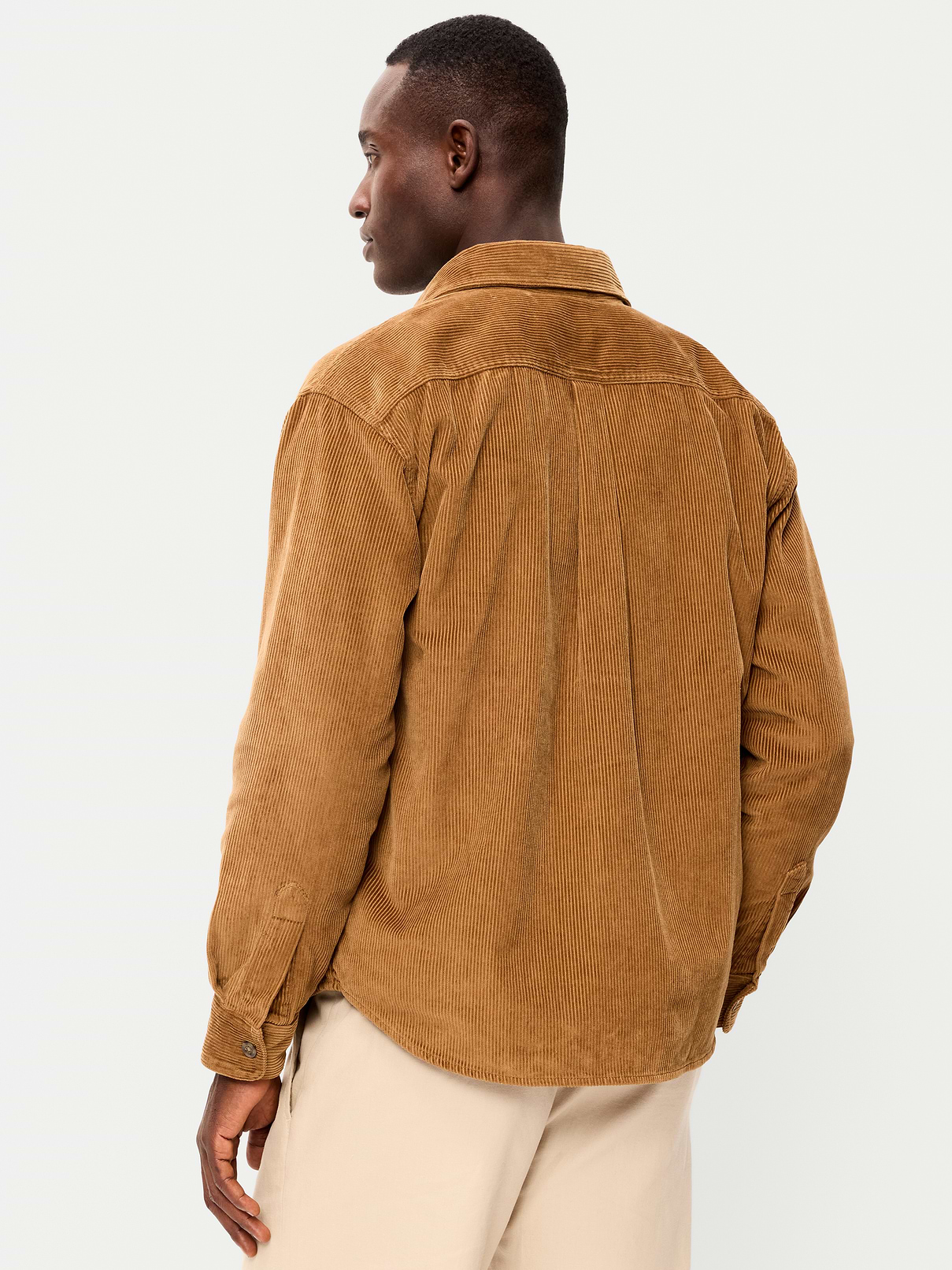 Image 2 of 3, Loose Fit Long-Sleeve Corduroy Shirt