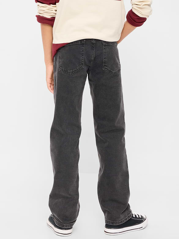 Jean à jambe droite avec extensibilité intégrée pour garçon
