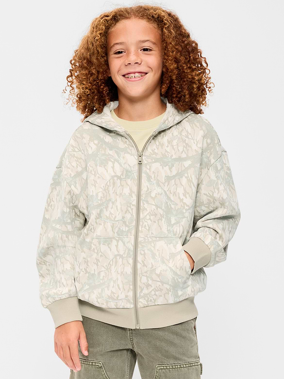 Oversized Full-Zip Hoodie for Boys