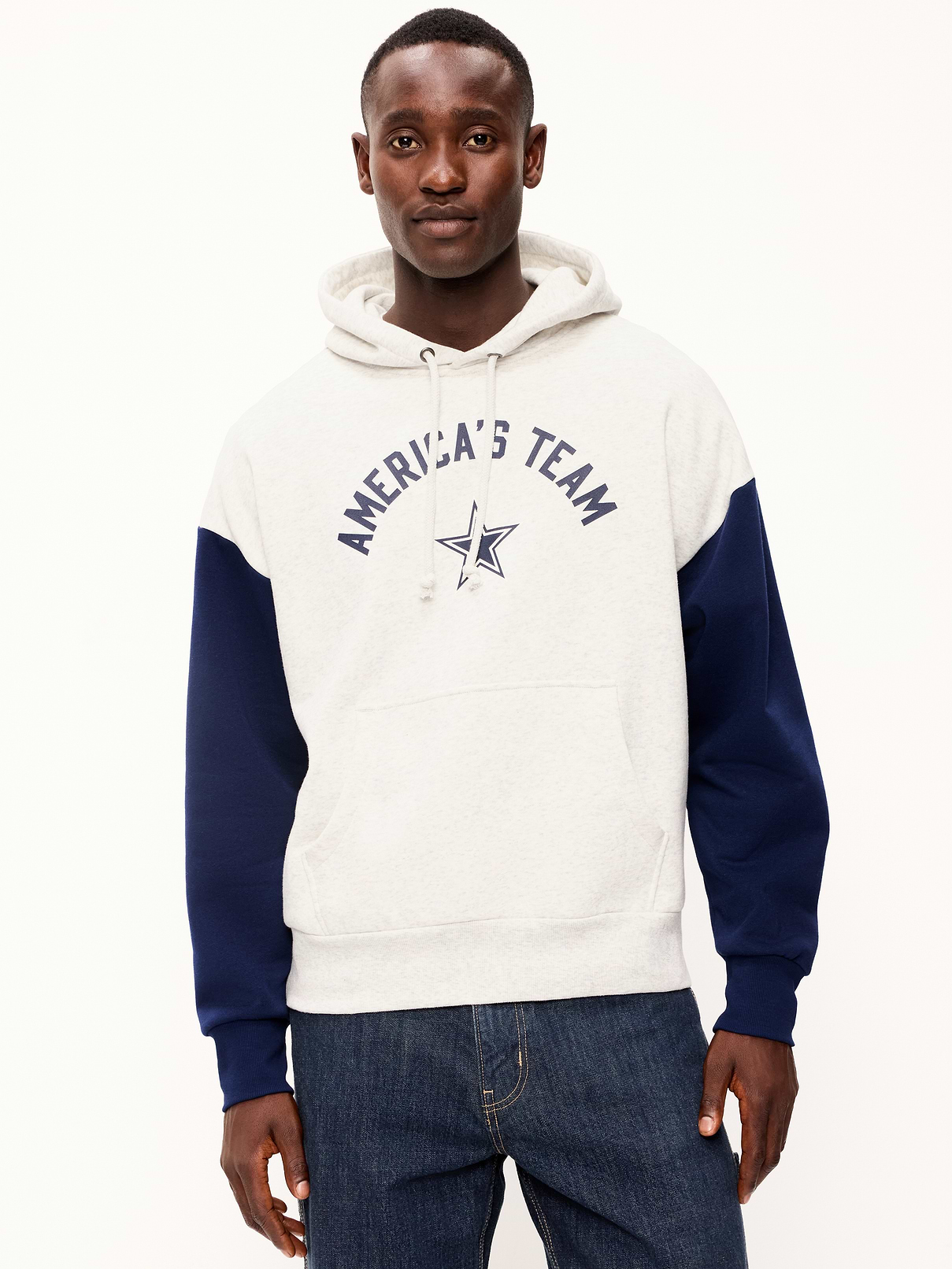 Image 3 of 5, Dallas Cowboys Oversized Pullover Hoodie for Adults
