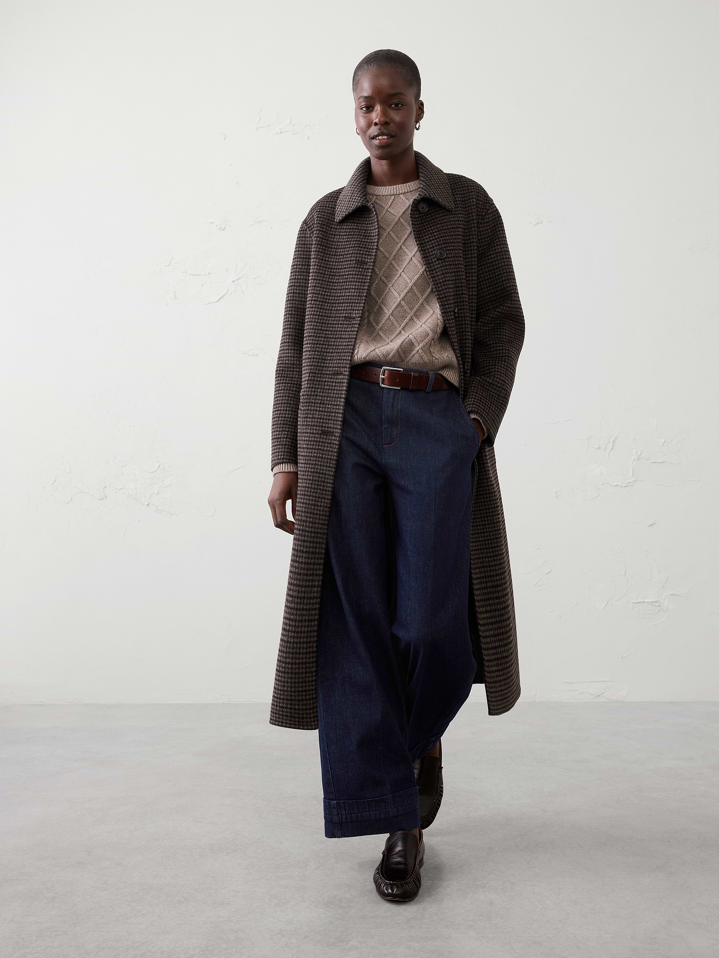 Image number 1 showing, Reversible Double Face Coat
