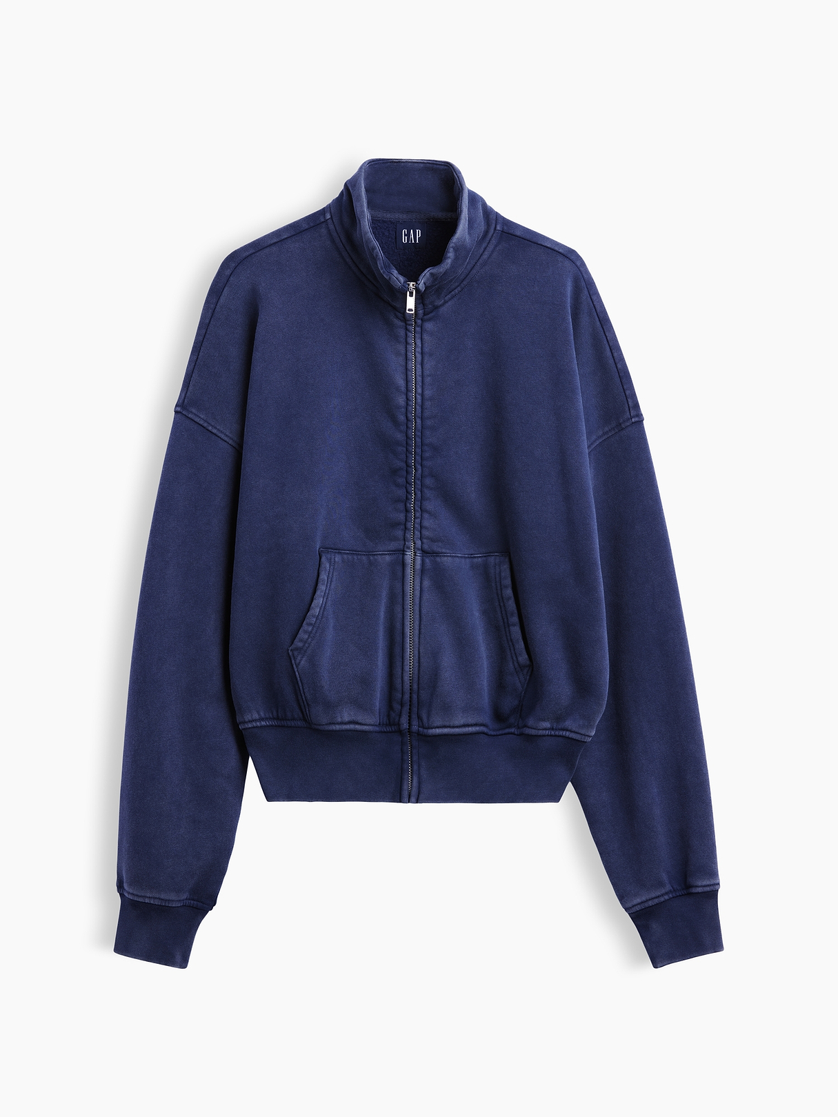 VintageSoft Oversized Mockneck Zip Jacket | Gap