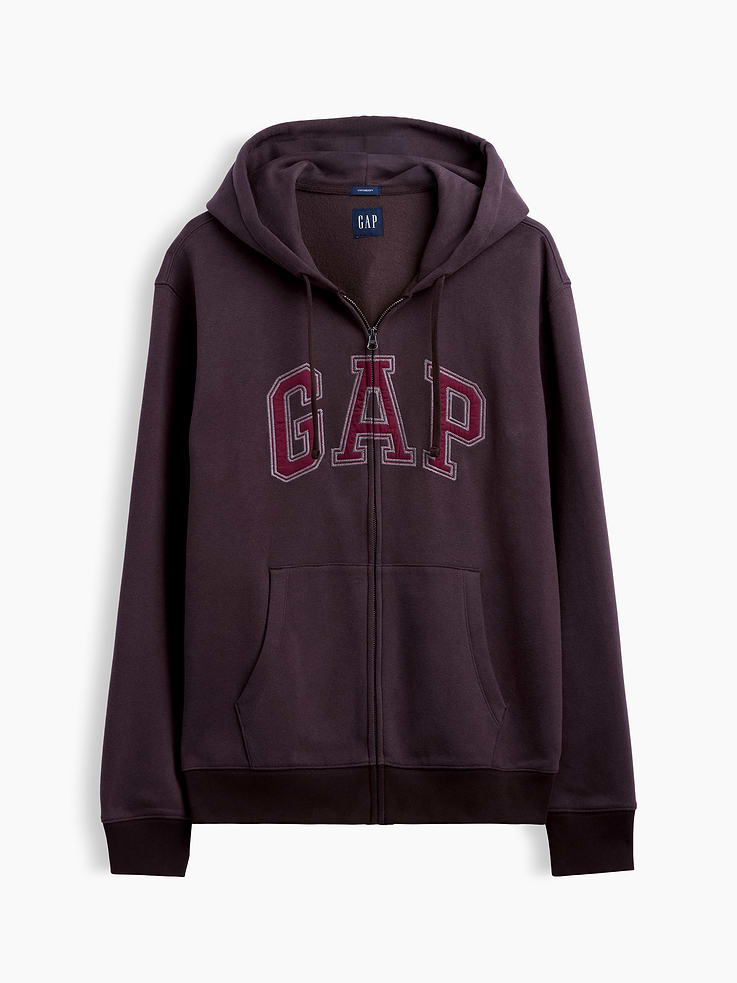 L'image numéro 6 présente Veste à capuchon avec logo incurvé VintageDoux pour Adulte
