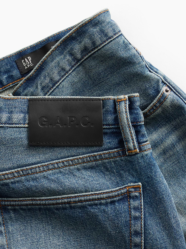 Image 8 of 9, Gap × A.P.C. Japanese Denim Relaxed Straight Jeans, Cardmember Early Access