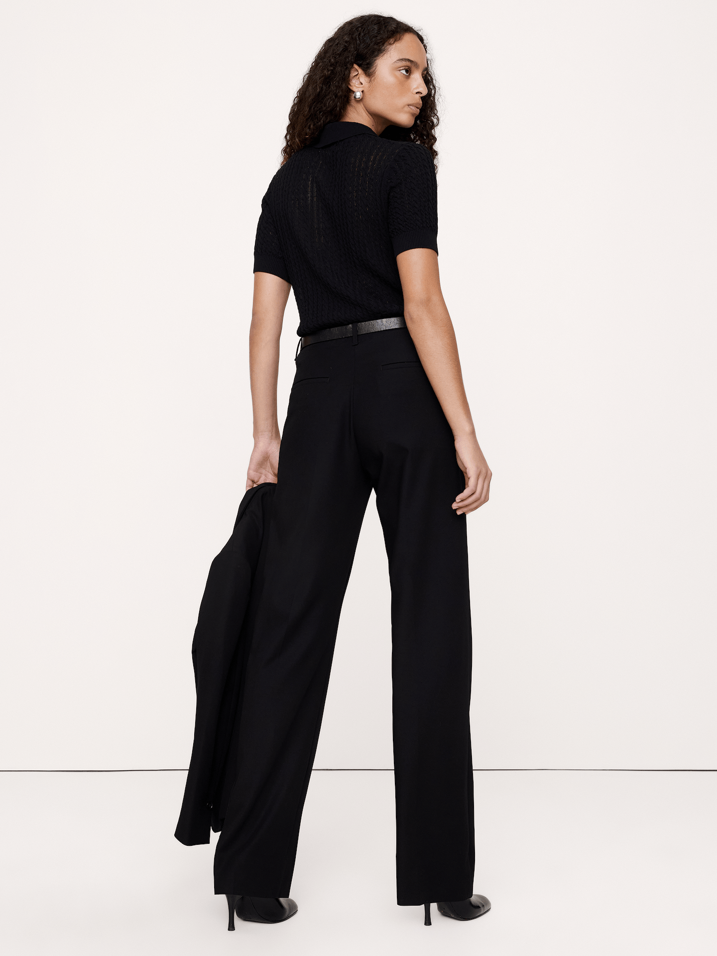 Image 6 of 8, Ultra High-Rise Modern Straight City Stretch Pant