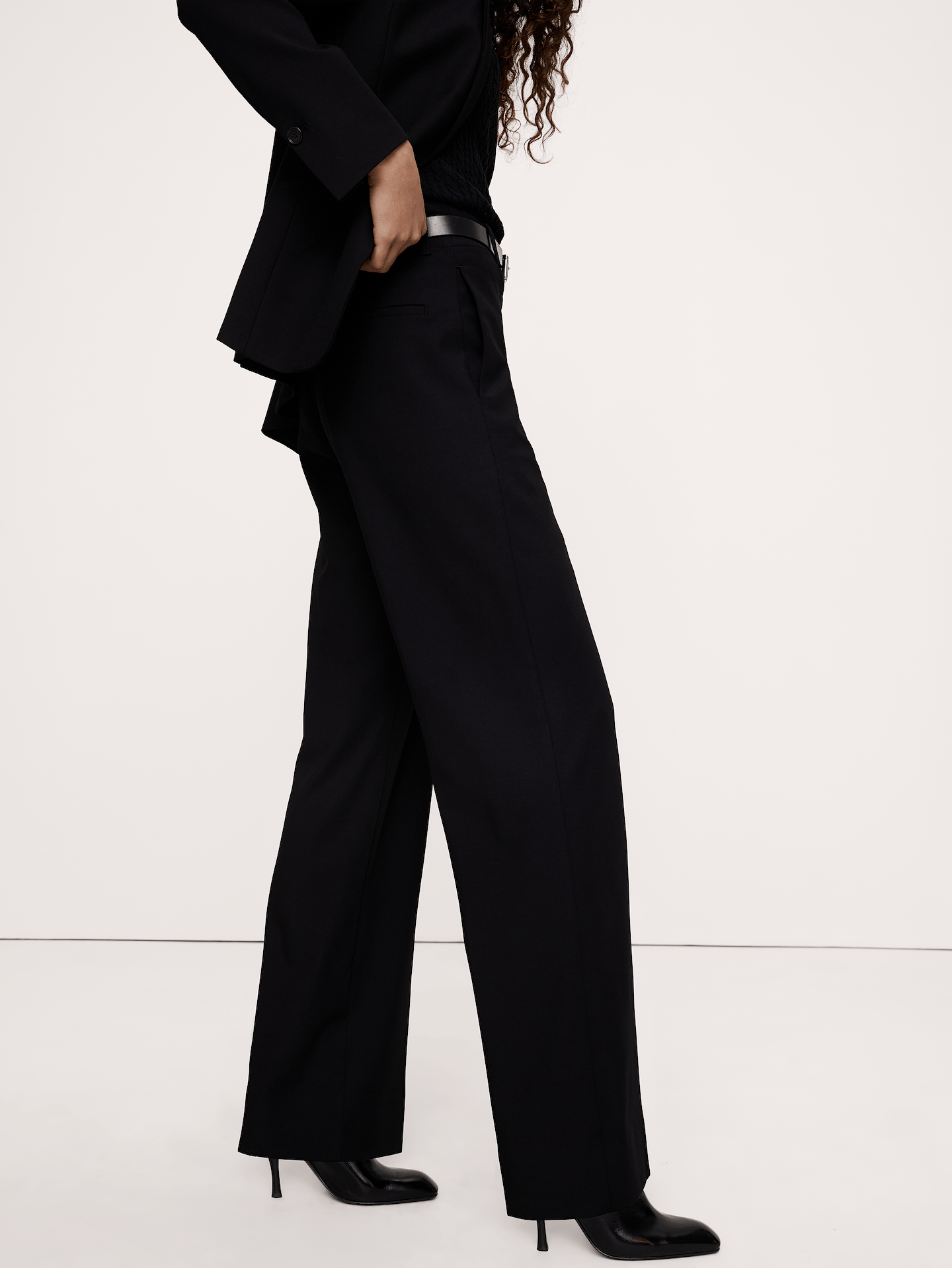 Image 7 of 8, Ultra High-Rise Modern Straight City Stretch Pant