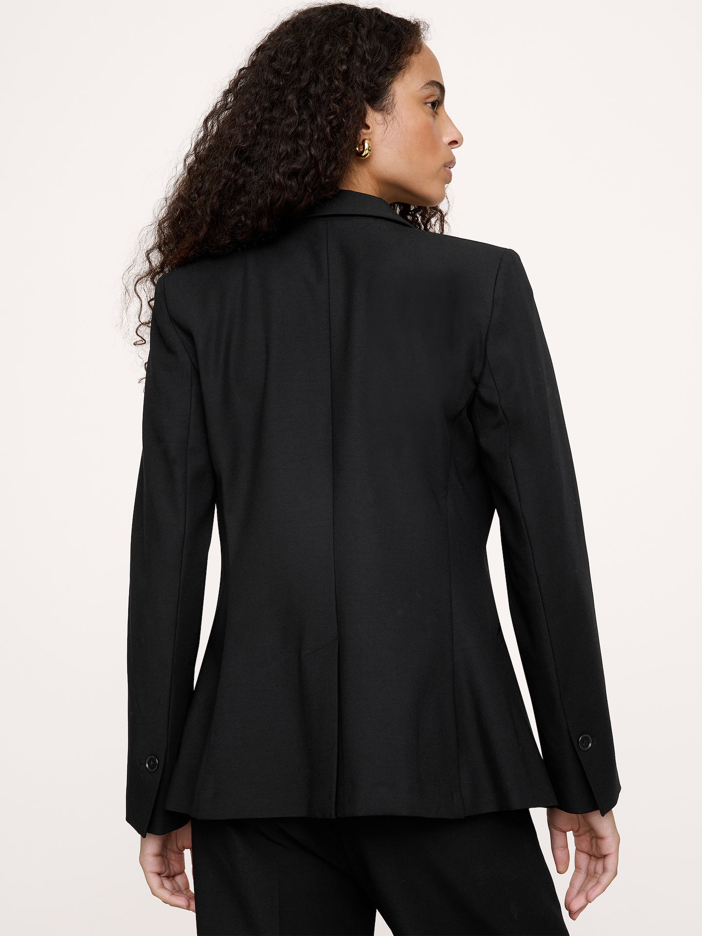 Image 7 de 8, Blazer étroit en tissu urbain extensible