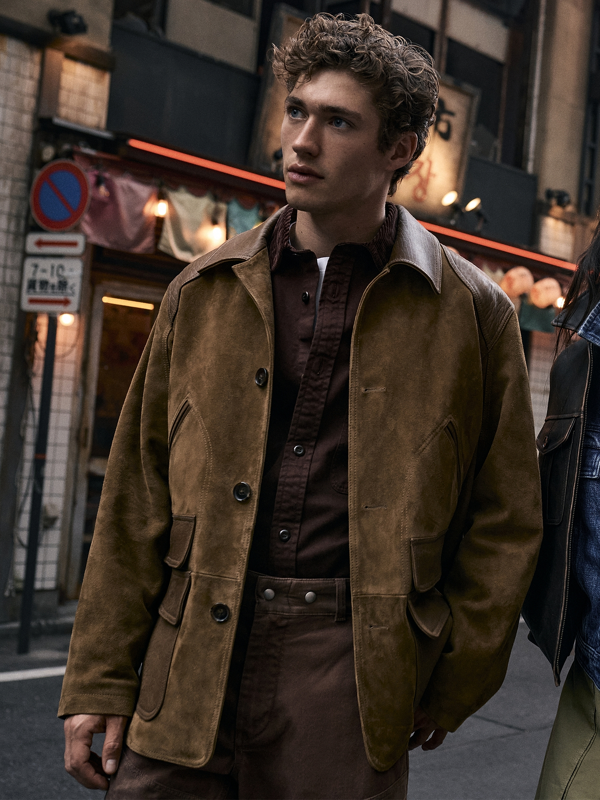 Suede Barn Coat with Leather Trim | Banana Republic