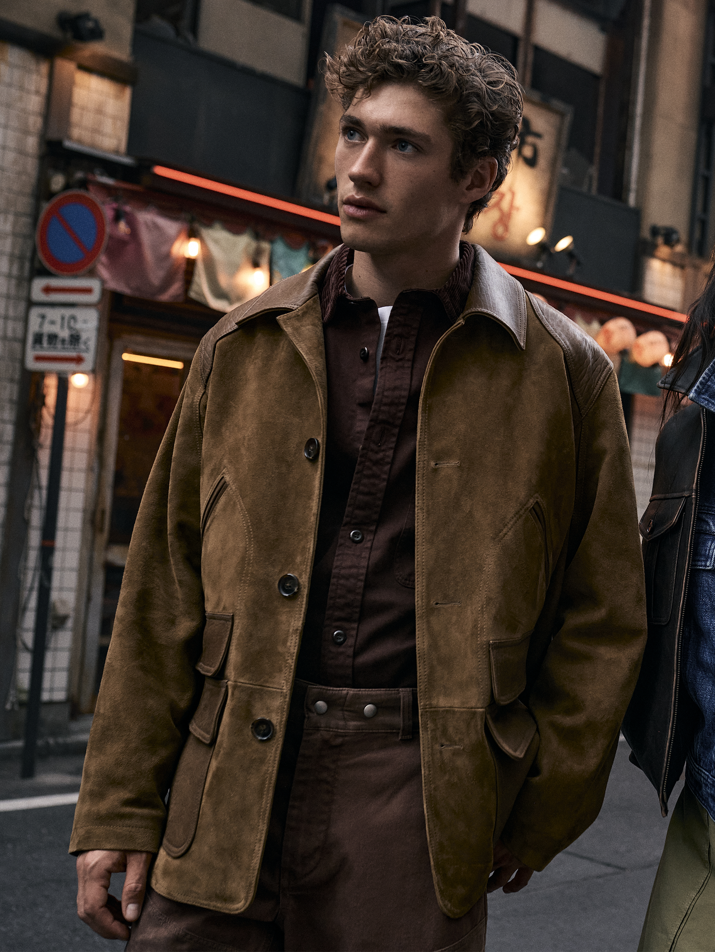 Image number 8 showing, Suede Barn Coat with Leather Trim