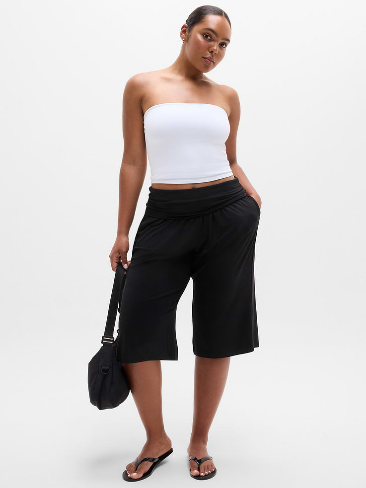 Image number 1 showing, Dream Drape Mid Rise Crop Pant