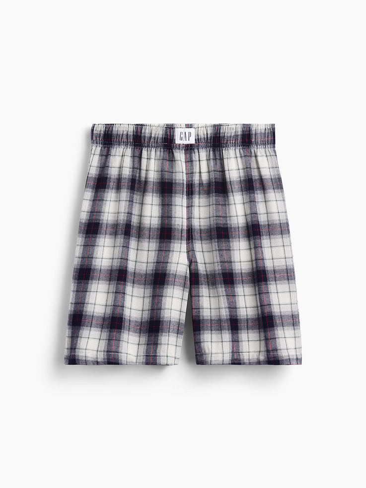 Image 6 de 6, Short boxeur de pyjama en flanelle recyclée pour Enfant