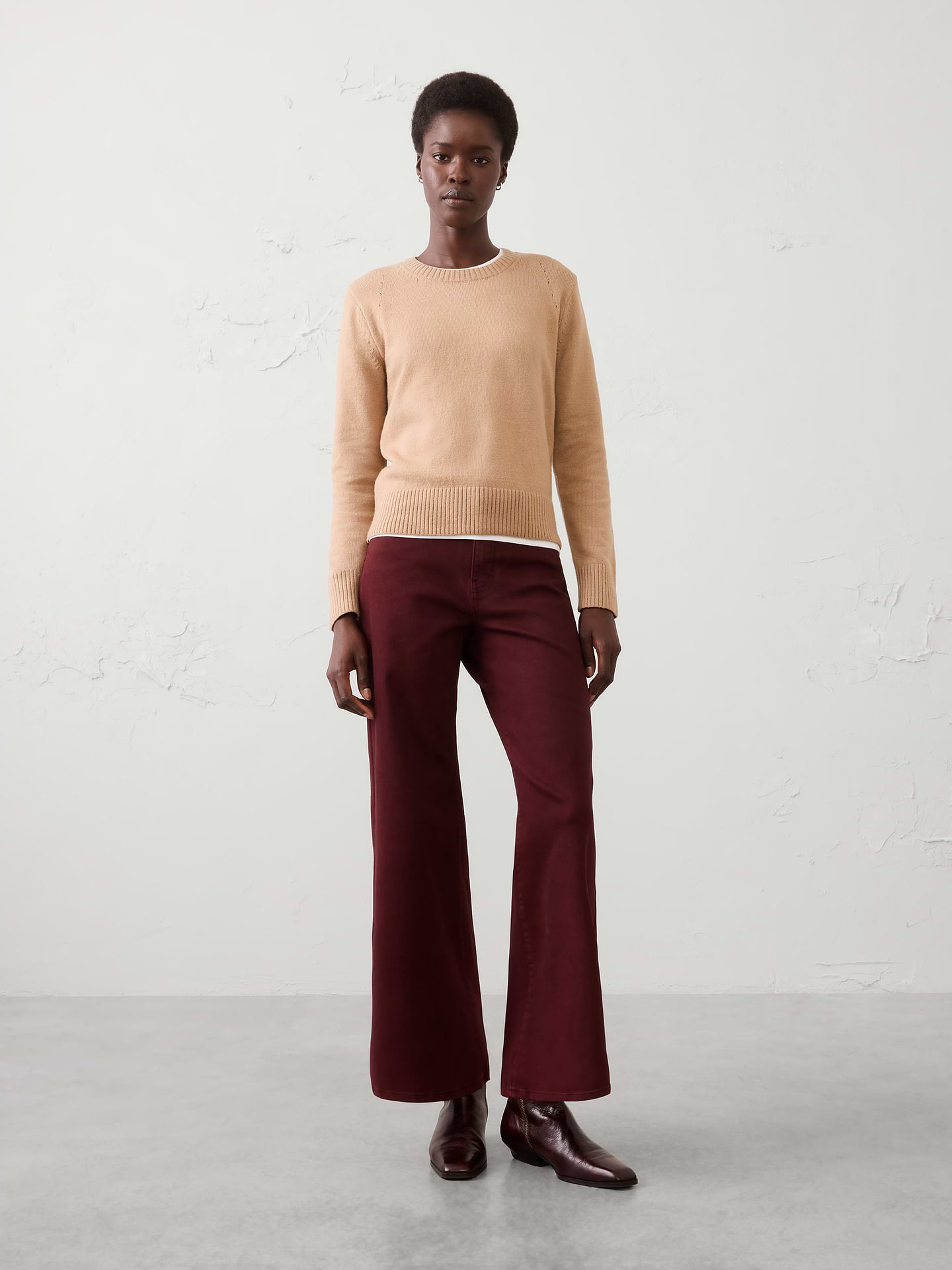 Image number 1 showing, Wide-Leg High-Rise Jean