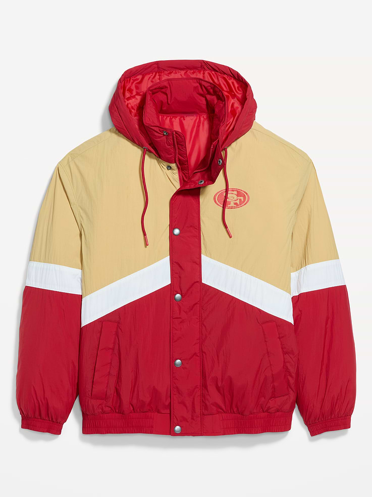 Image 6 of 7, San Francisco 49ers Oversized Jacket for Adults