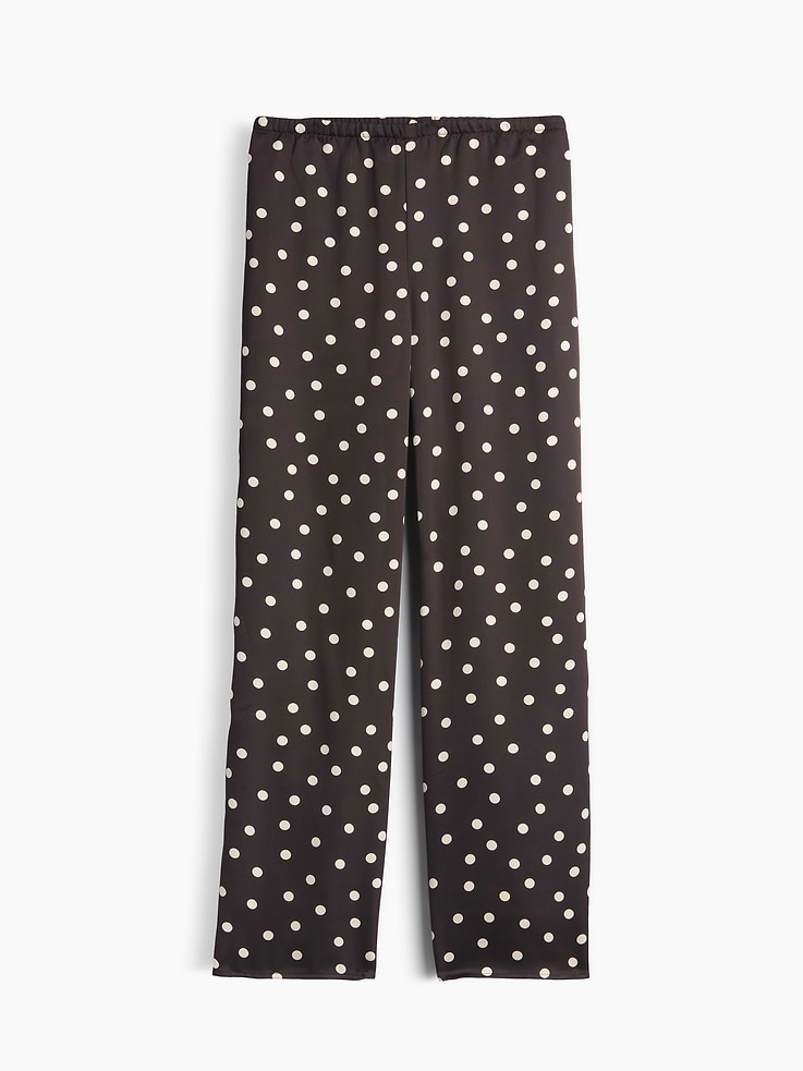 Image 7 of 7, Easy Print Wide-Leg Satin Pants