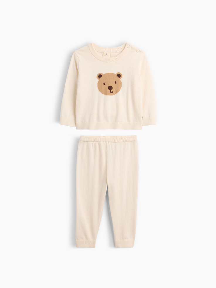 Image number 1 showing, Baby Two-Piece Sweater Outfit Set