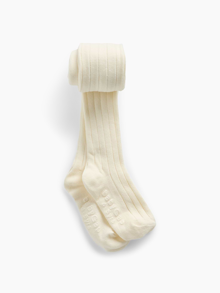 Image number 1 showing, babyGap Pull-On Ribbed Tights