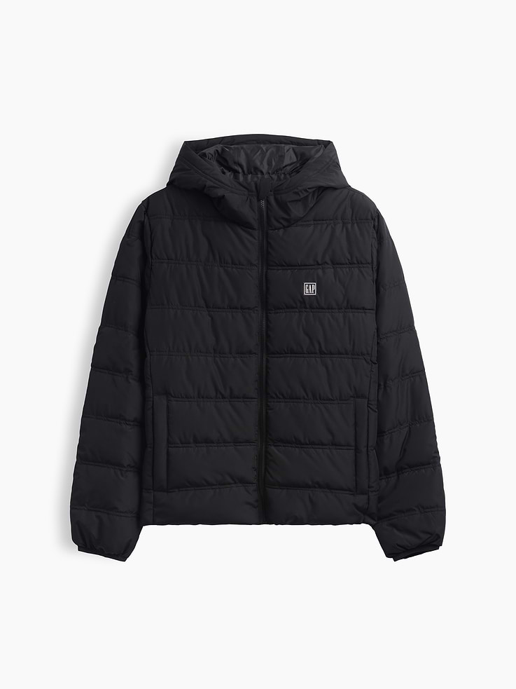 Image 5 of 5, Relaxed Hooded Puffer Jacket