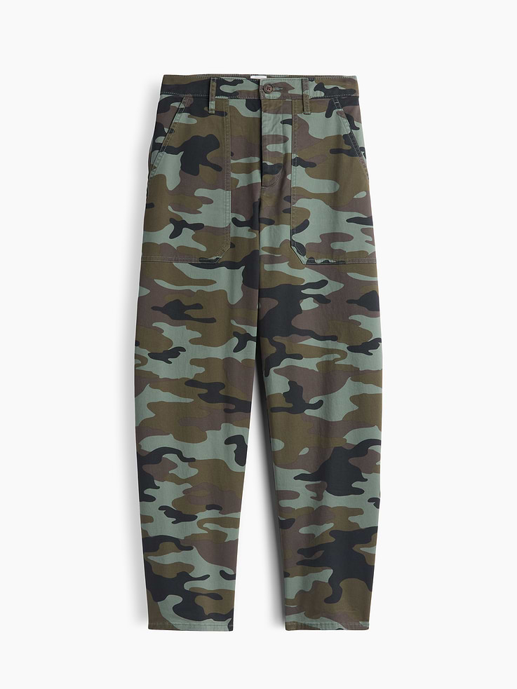 Image 7 of 7, Mid Rise Barrel Khakis
