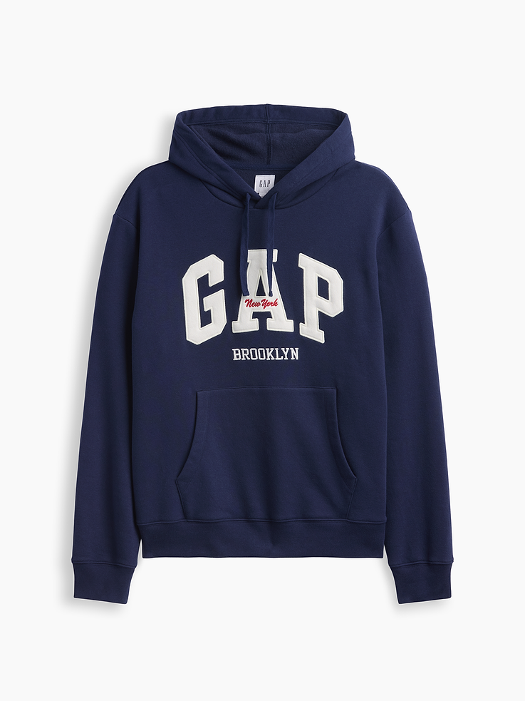 Image 4 of 4, Relaxed Gap NY Logo Hoodie