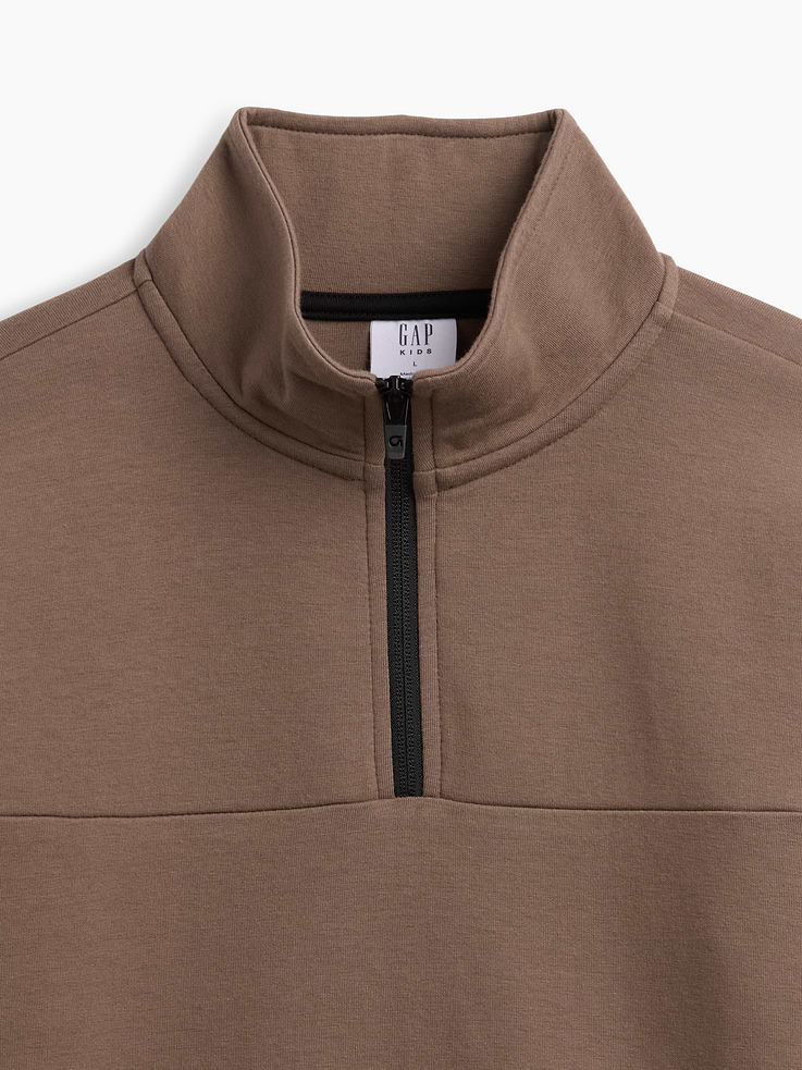 Image 2 of 3, Kids Relaxed Quarter-Zip Tech Sweatshirt
