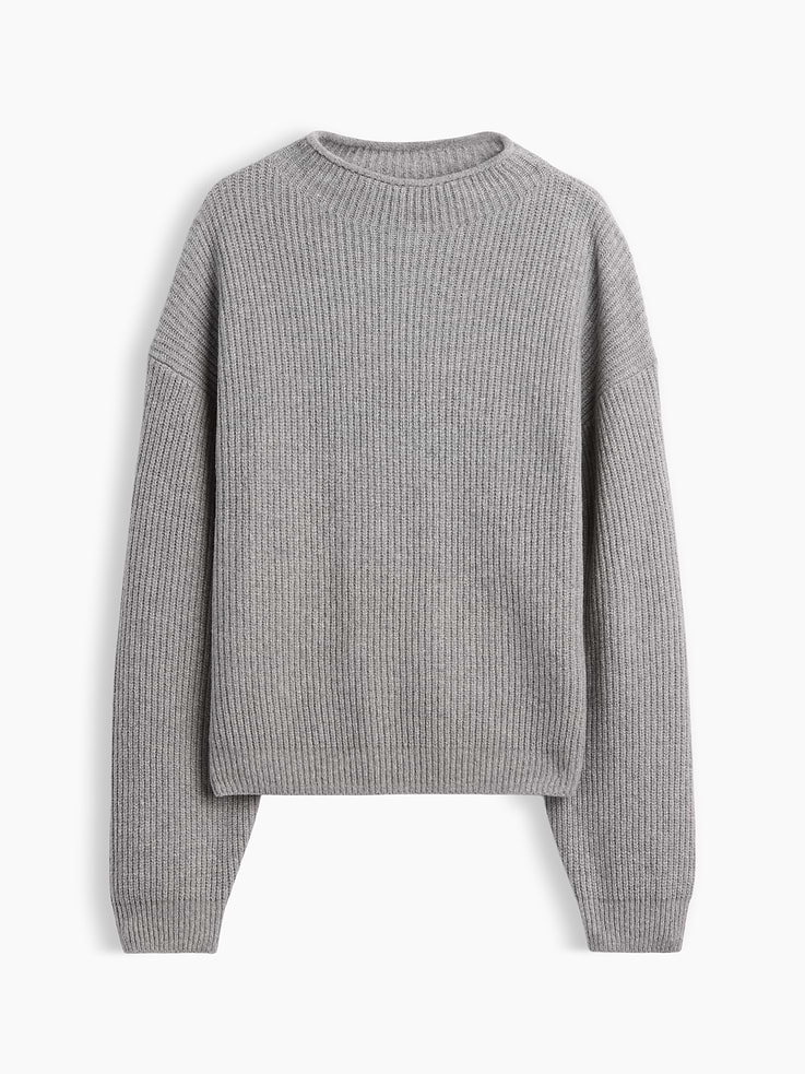 Image number 5 showing, CashSoft Oversized Mockneck Sweater
