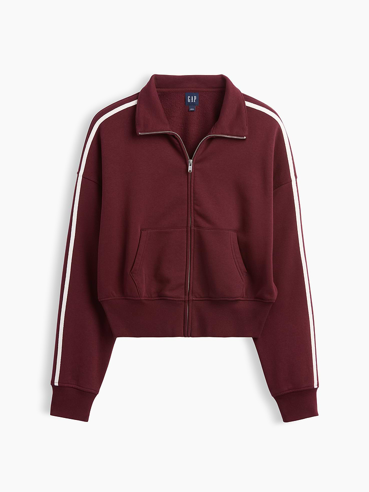Image 7 of 7, VintageSoft Oversized Mockneck Zip Jacket