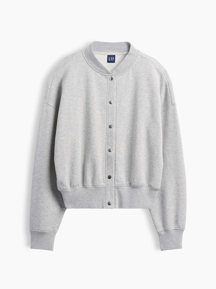 Image 5 of 5, VintageSoft Oversized Bomber Jacket
