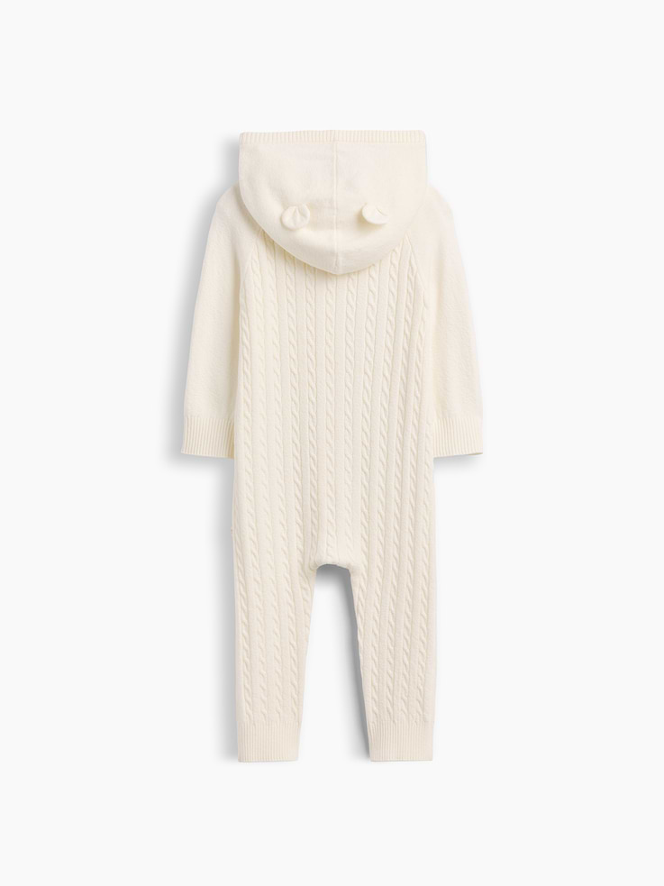 Image 3 of 3, Baby CashSoft Cable-Knit One-Piece