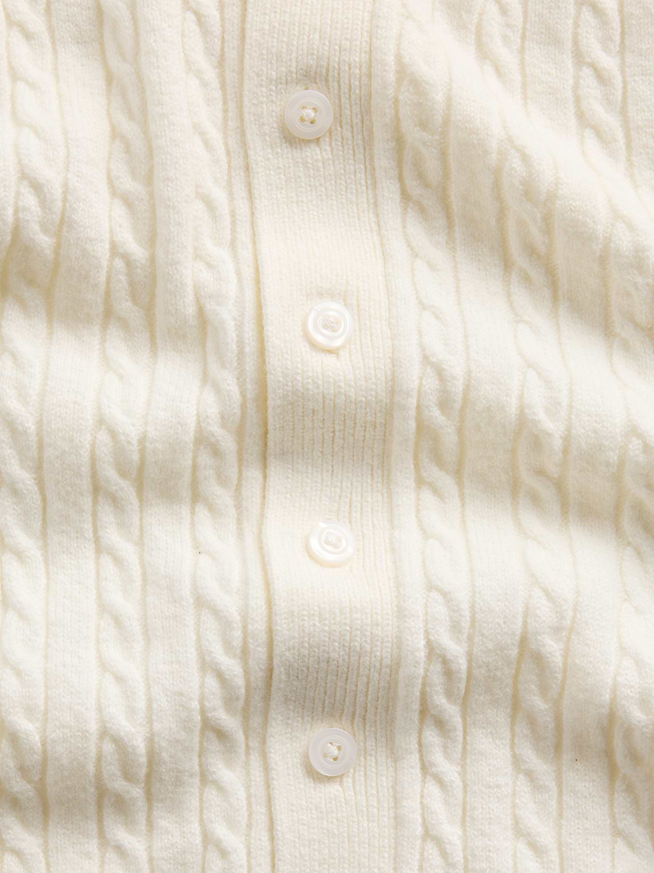 Image 2 of 3, Baby CashSoft Cable-Knit One-Piece